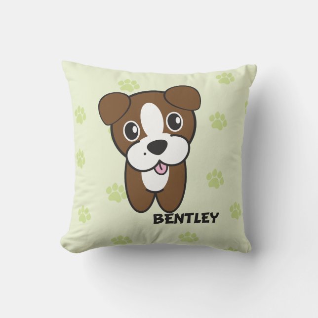 Coussin Chien Rocket Cartoons™ - Bentley (Recto)
