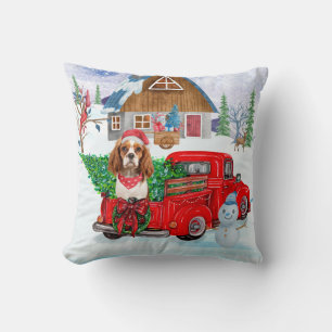 Coussin Chien Roi Cavalier En Livraison De Noël Camion Nei