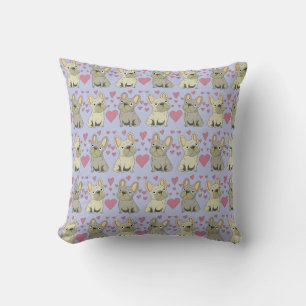 Coussin Chien Violet Pâle