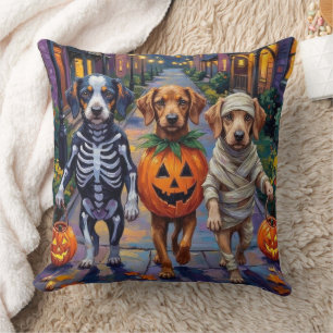 Coussin Chiens Azawakh déguisés pour Halloween