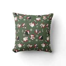 Chiens de Noël sur Vert