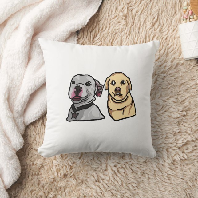 Coussin Chiens Mignons Mèmes (Couverture)