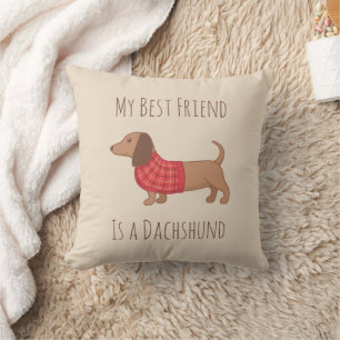 Coussin Chiens sont mes gens préférés Dachshund Saucage Ch