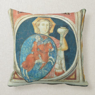 Coussin Chiffre allégorique de la modération, un de