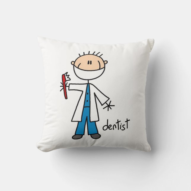 Coussin Chiffre de bâton de dentiste (Recto)