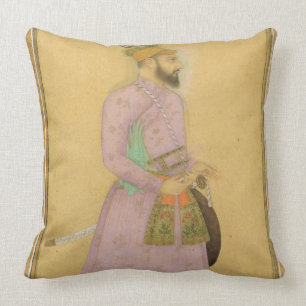 Coussin Chiffre debout d'un prince de Mughal, du petit