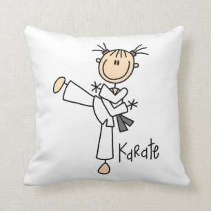 Coussin Chiffre T-shirts et cadeaux de bâton de karaté d