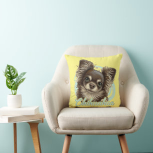 Coussin Chihuahua Amoureux des chiens parfait présent