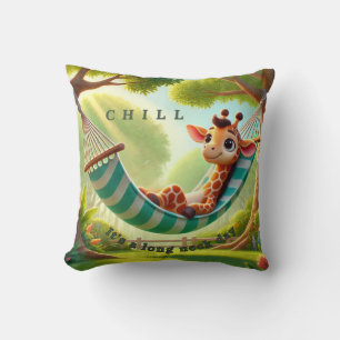 Coussin Chill - C'est une longue girafe de jour de cou