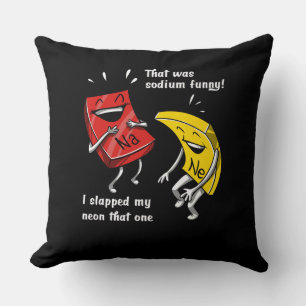 Coussin Chimie Qui Était Sodium Drôle Science Plaisanterie