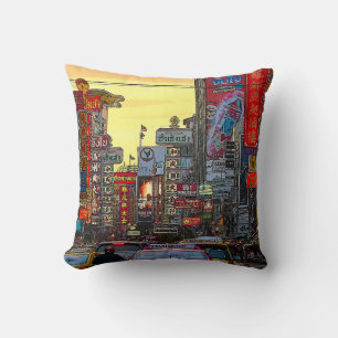 Coussin Chinatown à Bangkok Thaïlande - Photo modifiée