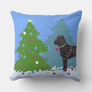 Coussin Chinois Shar-Pei Décoration Arbre de Noël -Forêt