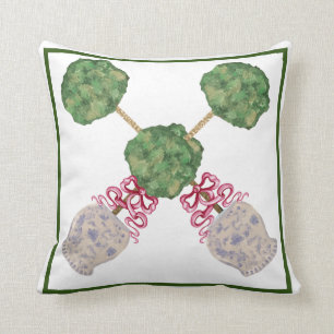 Coussin Chinoiserie Ginger Jar Jars Topiary Topiaries