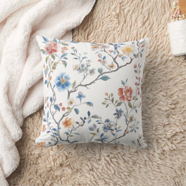 Coussin Chinoiserie Motif aquarelle (Couverture)