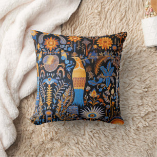 Coussin Chinoiserie Oiseaux Exotiques Motif Botanique (6)