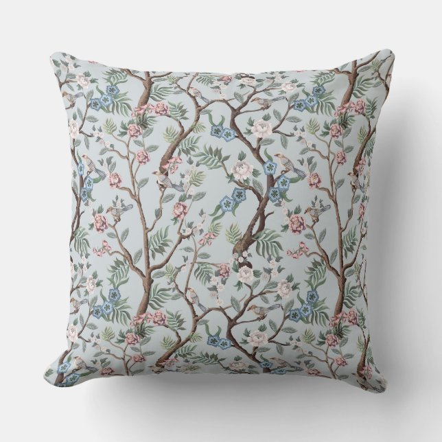 Coussin Chinoiseries de campagne française (Recto)