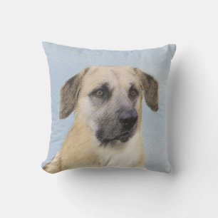 Coussin Chinook (Oreilles Laissées) Peinture - Art Chien o