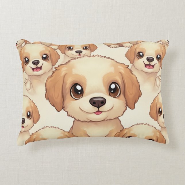 coussin chiot mignon (Devant)