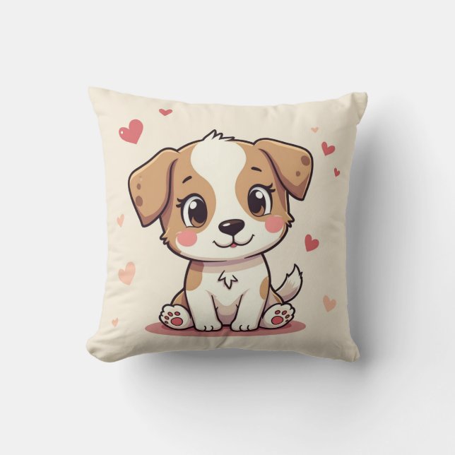 coussin chiot mignon (Recto)