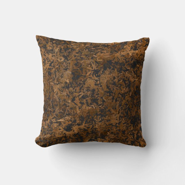 Coussin Chips en bois Brown rustique (Recto)
