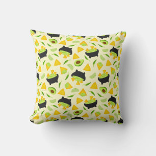 Coussin Chips Tortilla et Motif Guacamole