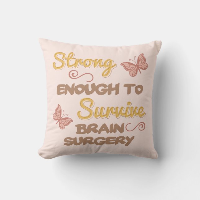 Coussin Chirurgie cérébrale féminine inspirante (Recto)