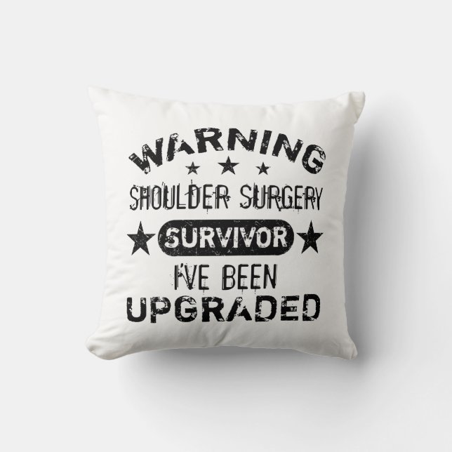 Coussin Chirurgie de l'épaule Humour amélioré (Recto)