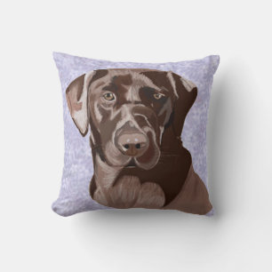 Coussin Chocolat Brown Labrador