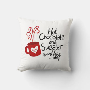 Coussin Chocolat Chaud Vacances de Noël