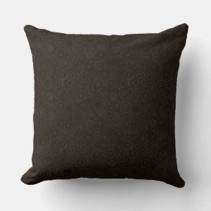 Coussin Chocolat foncé Cercles urbains Brown Motif