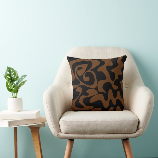 Coussin Chocolat Noir Et Brown (Chaise)