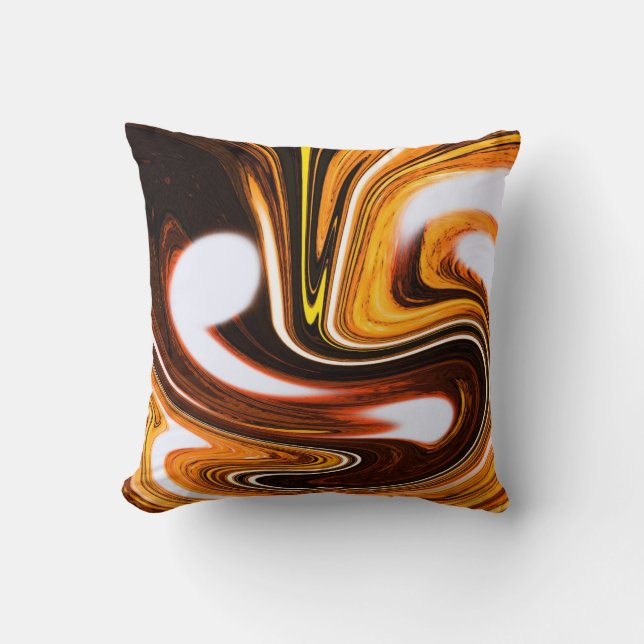 Coussin chocolat orange (Recto)