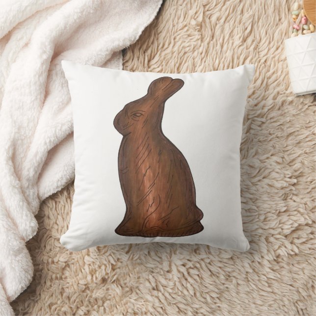 Coussin Chocolat Pâques Panier lapin lapin Chocoholic (Couverture)