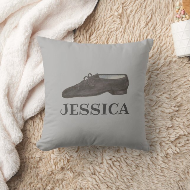 Coussin Chorégraphe de chaussures de danse de jazz noir pe (Couverture)