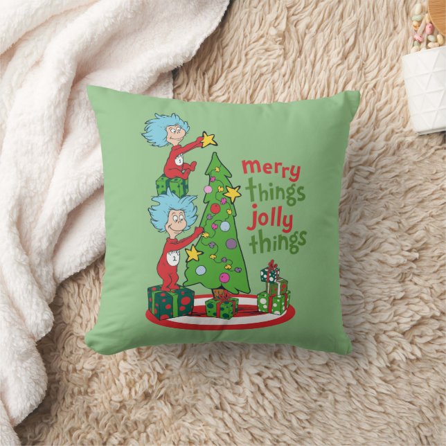 Coussin Chose Une Chose Deux Merry Things Jolly Things (Couverture)