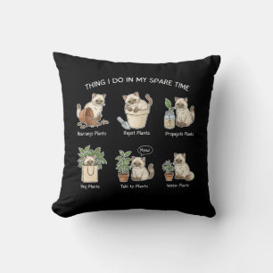 Coussin Choses que je fais pendant mon temps libre Jardina