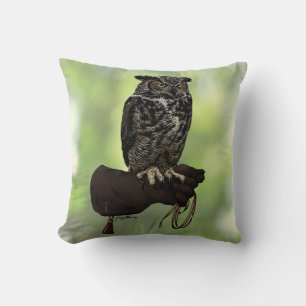 Coussin Chouette à grande corne sur Glove