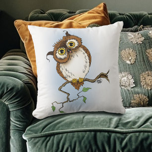 Coussin Chouette Brown