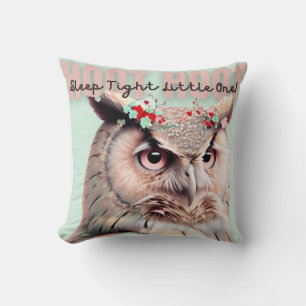 Coussin Chouette en bois de Whimsical Dormir Nourriture se