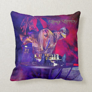 Coussin Chris Caffery Jester avec Chessboard