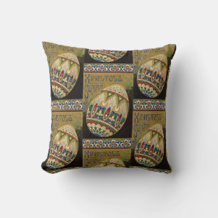 Coussin Christ ressuscité Vintage Oeuf de Pâques Russe
