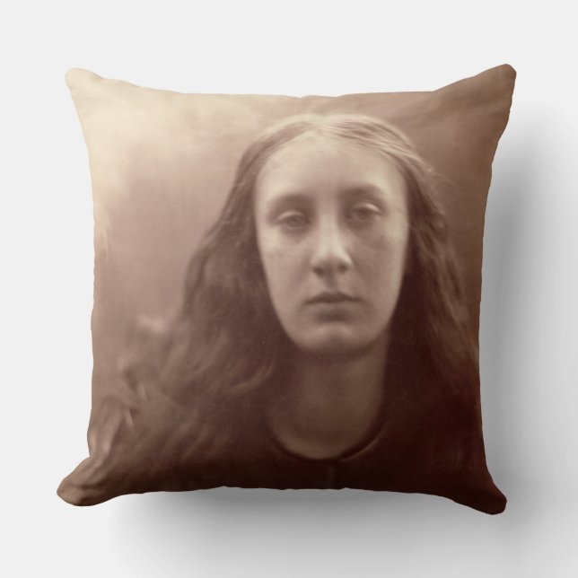 Coussin Christabel, portrait de mai Prinsep, c.1867 (sépia (Recto)