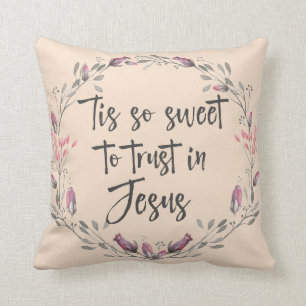Coussin Christian Hymn Lyric