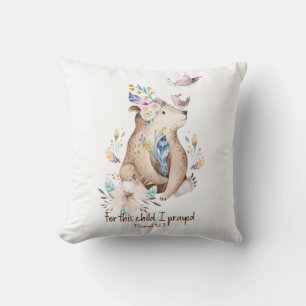 Coussin Christian Throw Cushion Nursery Animaux de forêt