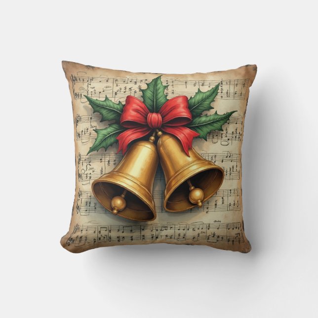 Coussin Christmas Bells on Sheet Music, (Recto)
