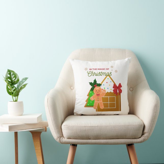 Coussin Christmas cushion, believe in Christmas magic (Chaise)