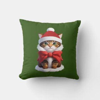 Coussin Christmas Kitten