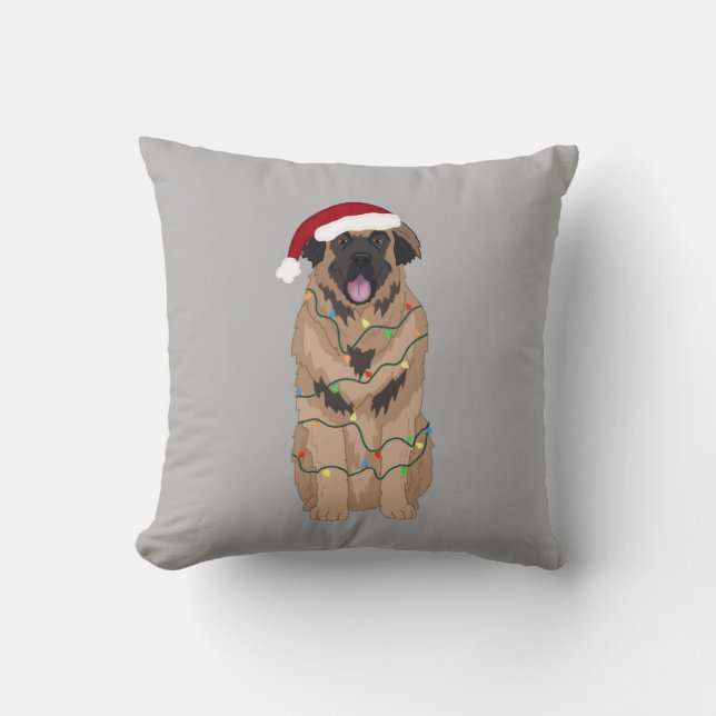 Coussin Christmas Leonberger (Recto)