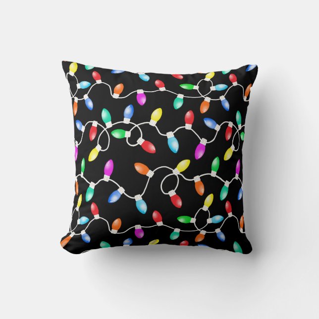 Coussin Christmas Lights Pattern (Recto)