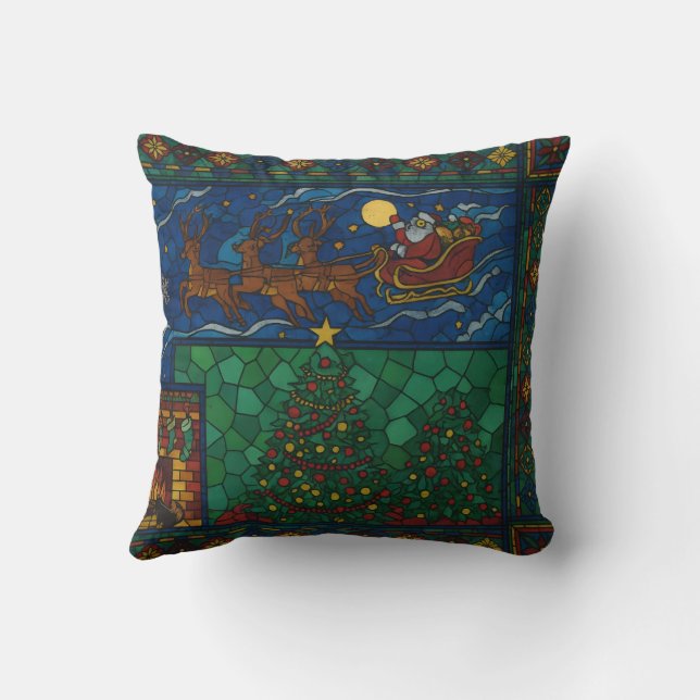 Coussin Christmas Throw Pillow (Verso)